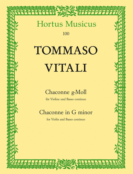 Chaconne f!r Violine und Basso continuo