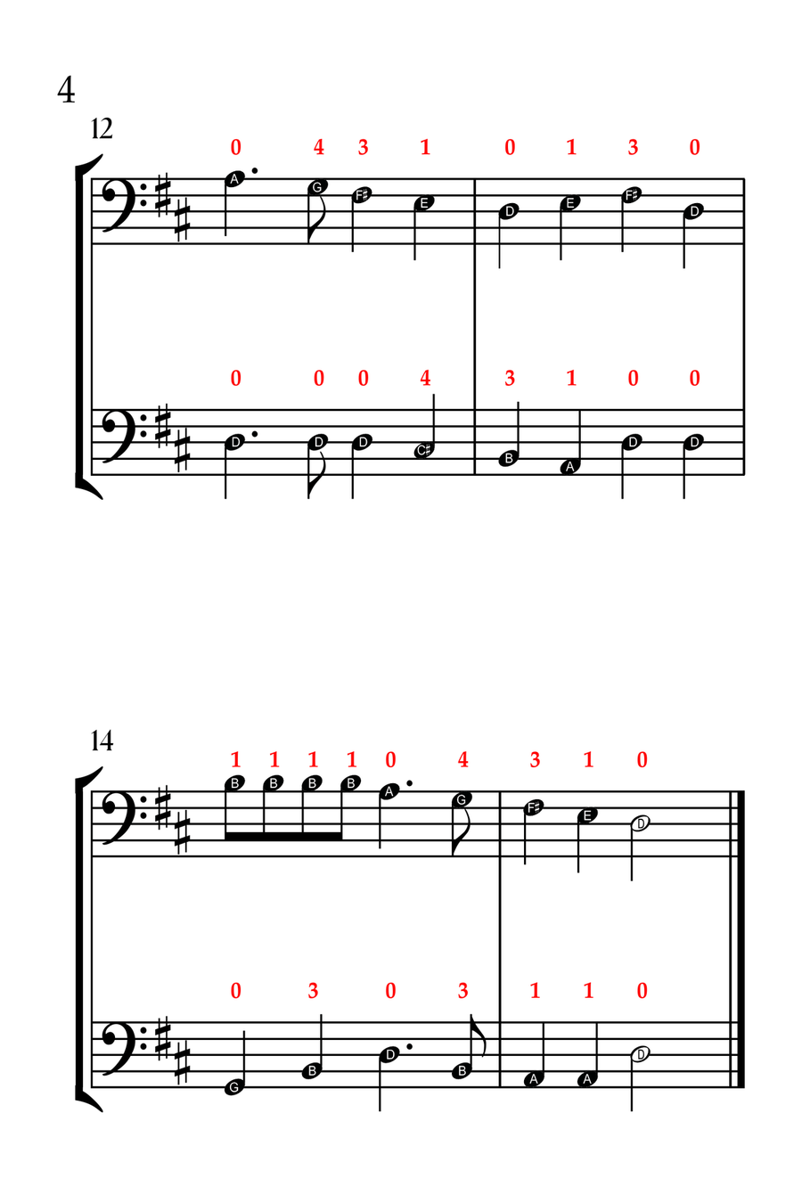 Deck the Halls (CELLO DUET - EASY LEVEL) String Duet scores gallery preview page 5