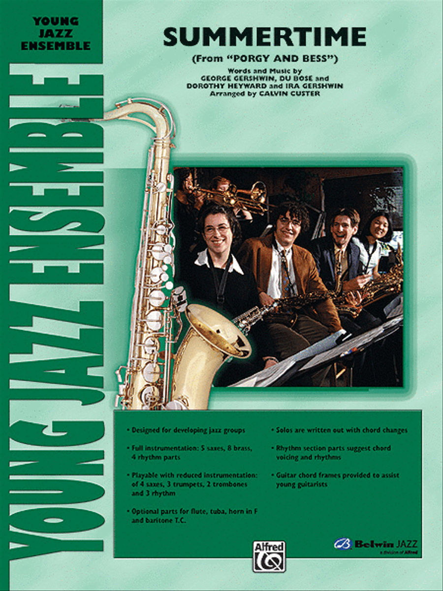 Summertime (from Porgy and Bess) Jazz Ensemble scores gallery preview page 1