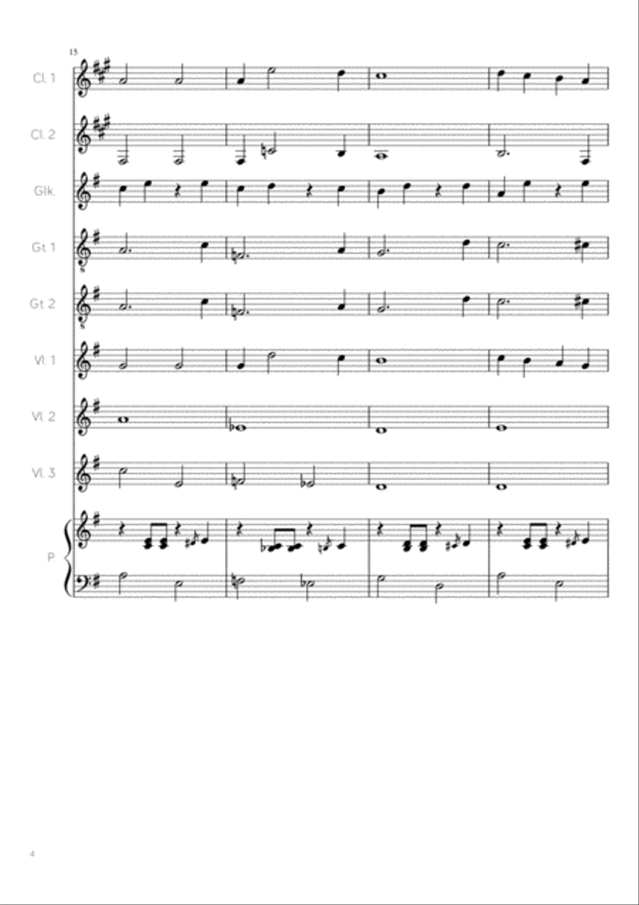 White Christmas Clarinet scores gallery preview page 4