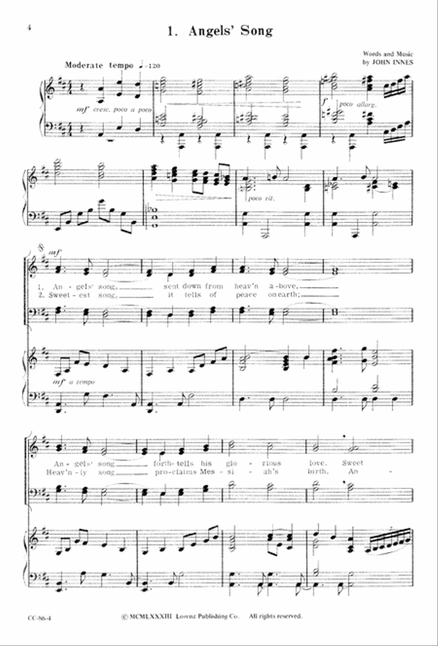 Angels' Song Angels' Song 4-Part scores gallery preview page 6
