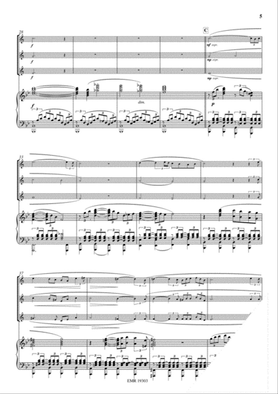 Ave Maria Trumpet Trio scores gallery preview page 6