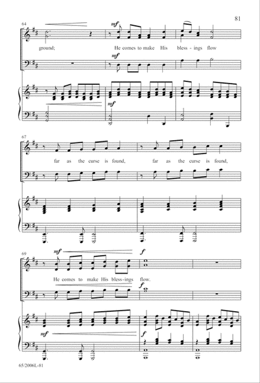I Hear the Prophet Callin' 3-Part scores gallery preview page 82