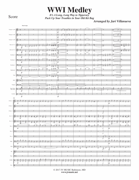 WWI Medley for Brass Ensemble image number null