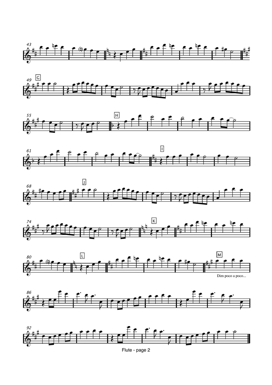 Uptown Girl Flute scores gallery preview page 5