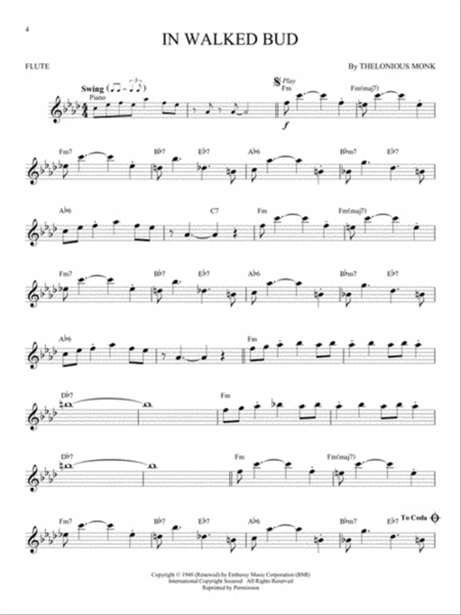 Jazz Classics Jazz Classics Flute Solo scores gallery preview page 4
