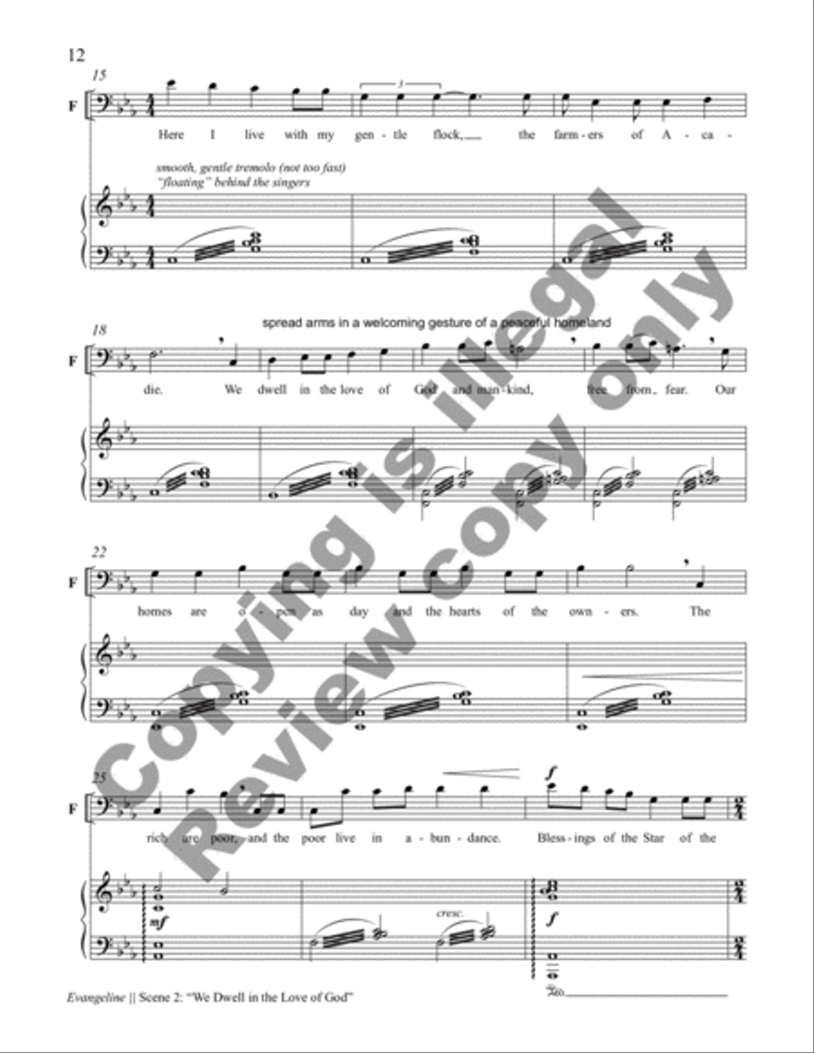 Evangeline Choir scores gallery preview page 11