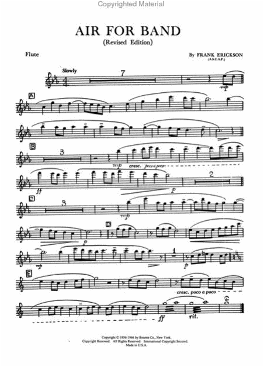 Air For Band Air For Band Concert Band scores gallery preview page 4