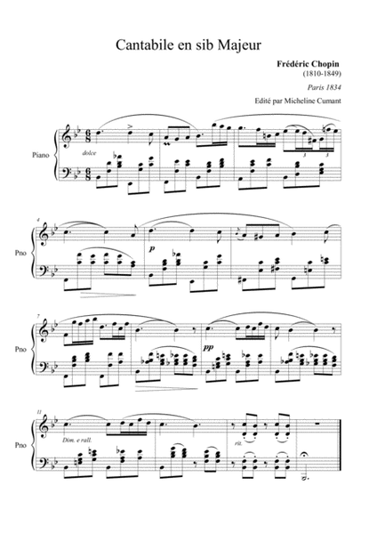 Chopin-Cantabile en sib Majeur image number null