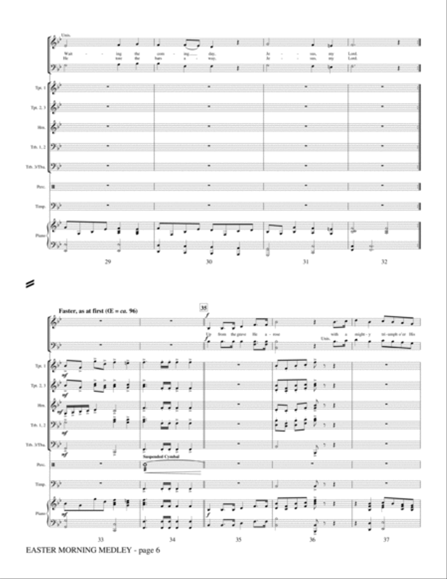 Easter Morning Medley - Score Choir scores gallery preview page 5