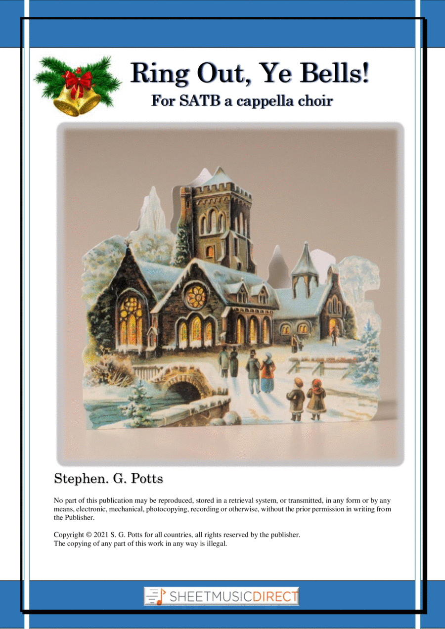 Ring Out, Ye Bells! 4-Part scores gallery preview page 1