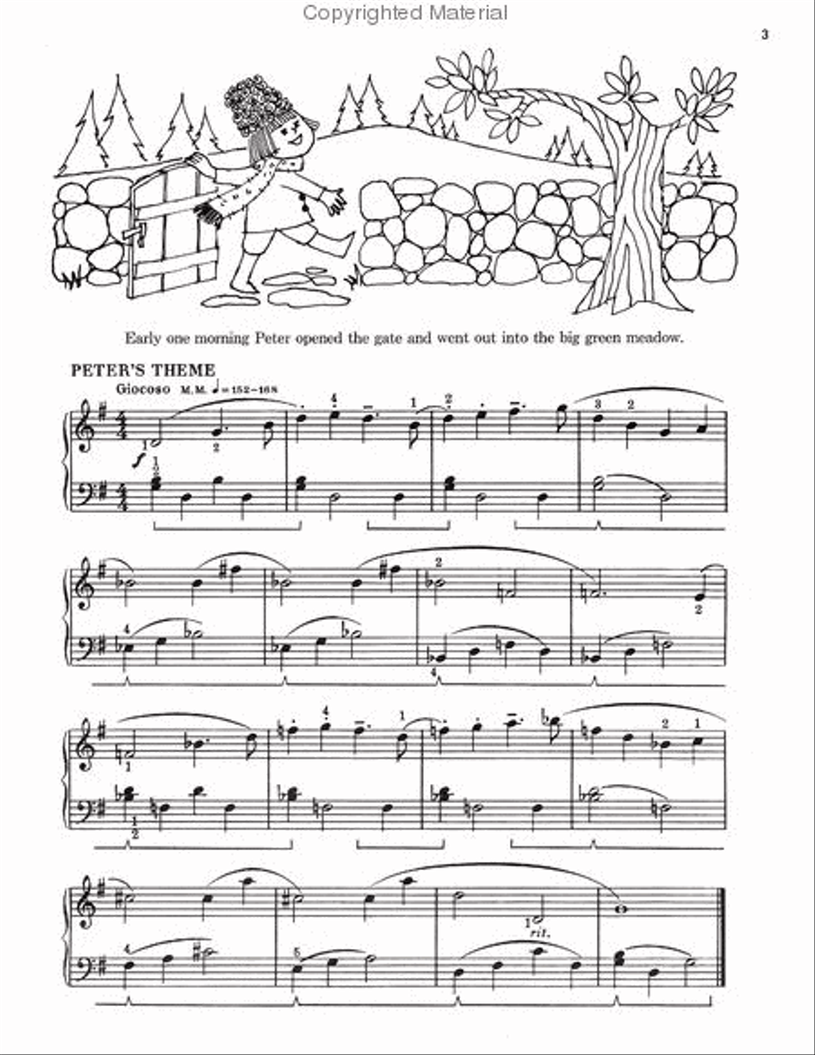 Peter and the Wolf Piano Method scores gallery preview page 2