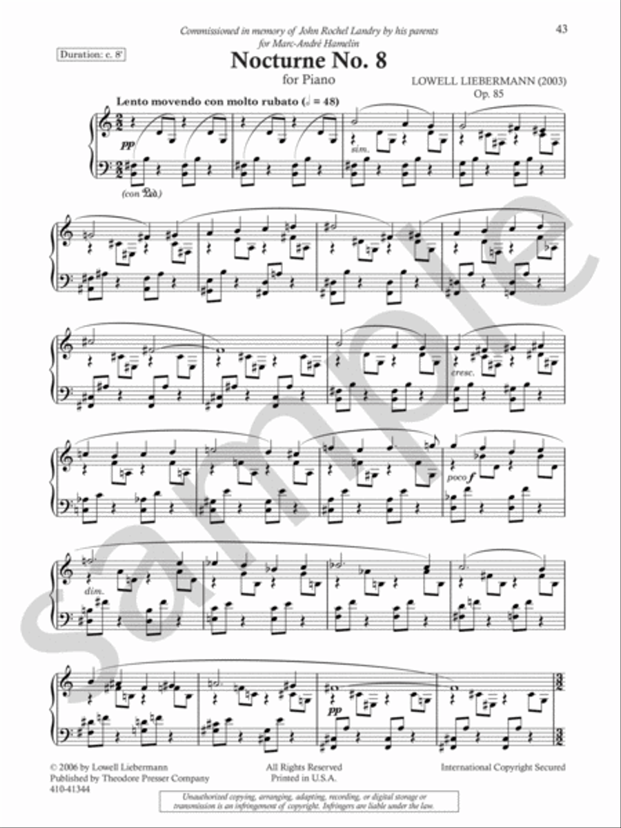 Complete Nocturnes Chamber Music scores gallery preview page 10