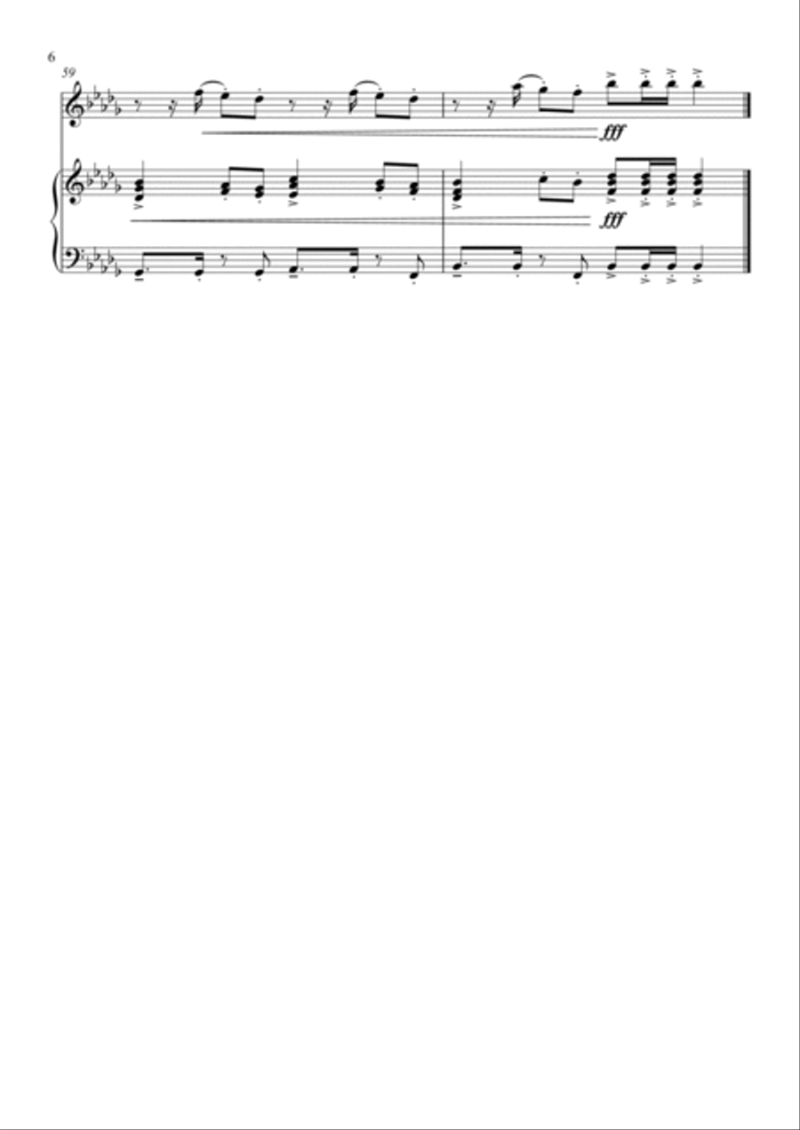 Hips Don't Lie Flute Solo scores gallery preview page 6