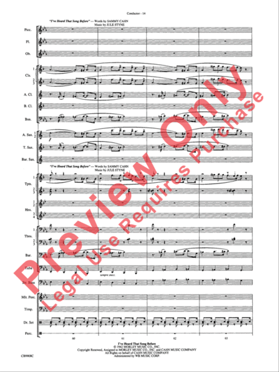 Swing's the Thing Concert Band scores gallery preview page 17