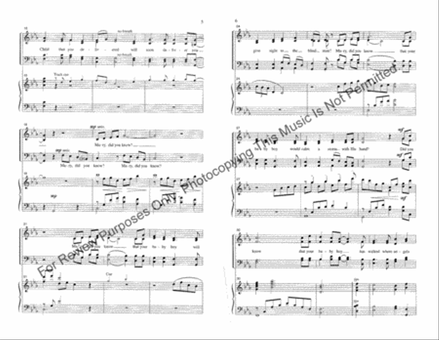 Mary, Did You Know? Mary, Did You Know? 2-Part scores gallery preview page 3