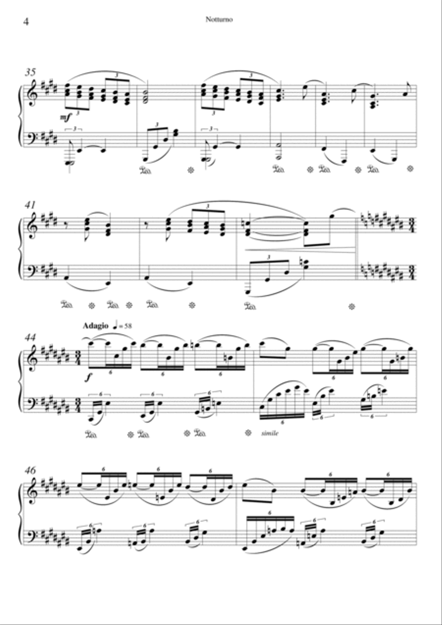 Notturno Piano Solo scores gallery preview page 4