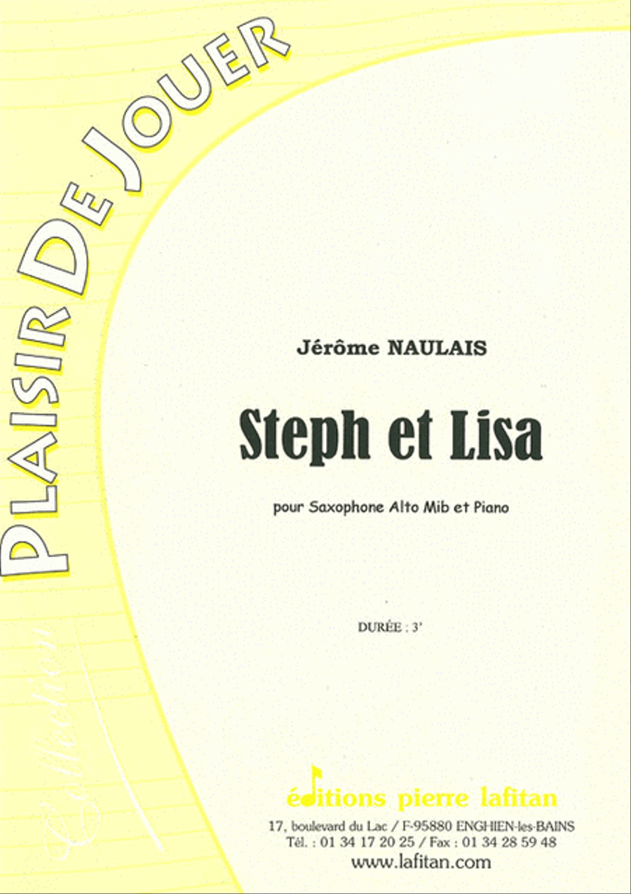 Steph et Lisa Steph et Lisa Alto Saxophone scores gallery preview page 1