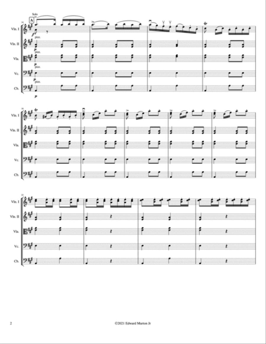 Capriccio Espagnol String Orchestra scores gallery preview page 2