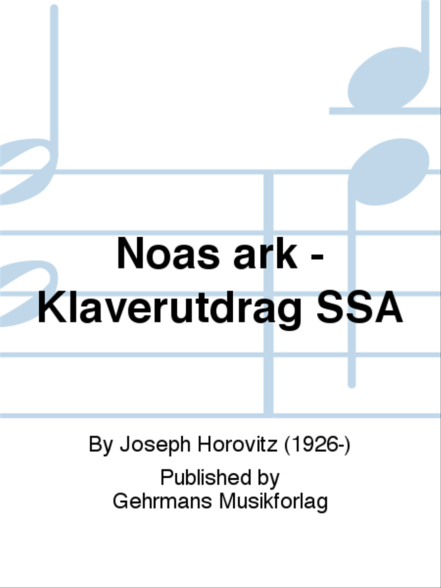 Noas ark - Klaverutdrag SSA SSA scores gallery preview page 1