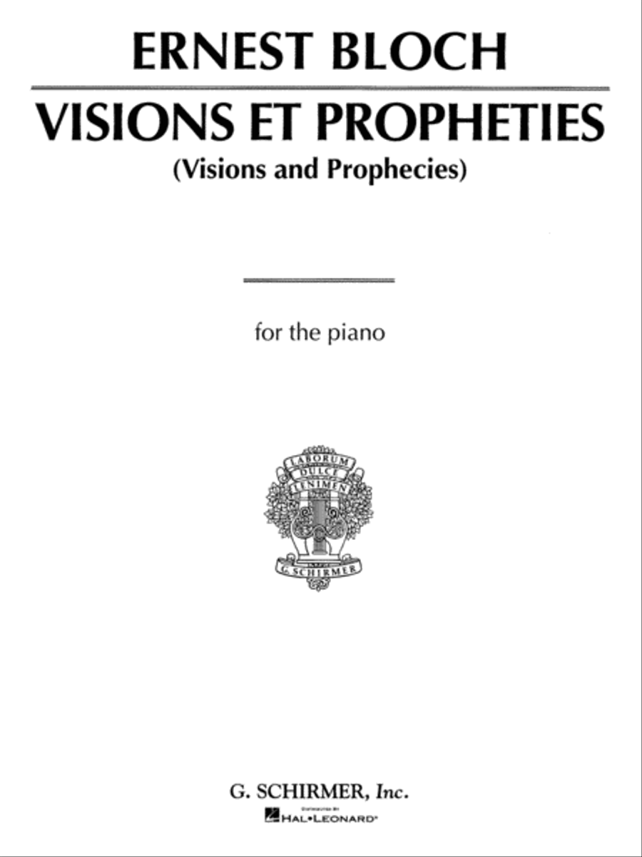 Visions et Propheties Visions et Propheties Piano Solo scores gallery preview page 1