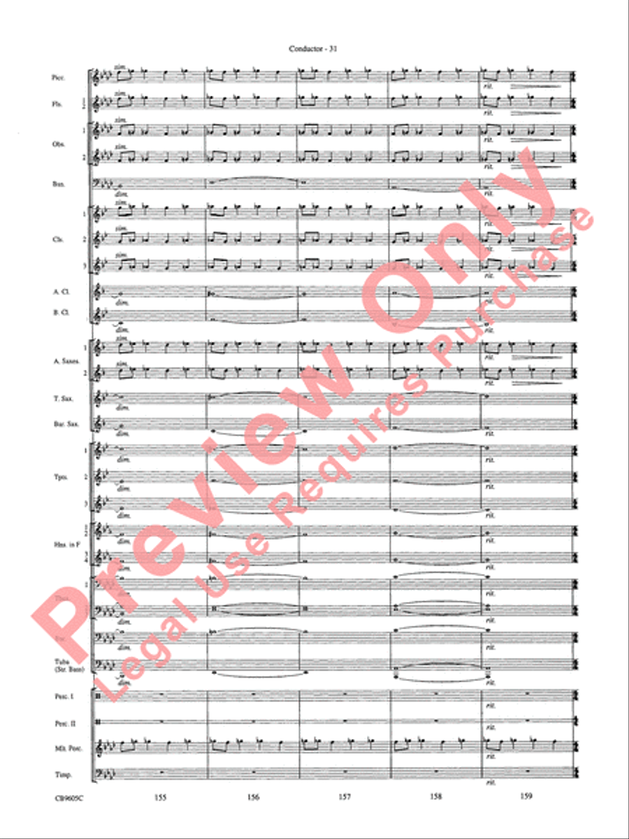 The Symphonic Gershwin The Symphonic Gershwin Concert Band scores gallery preview page 35