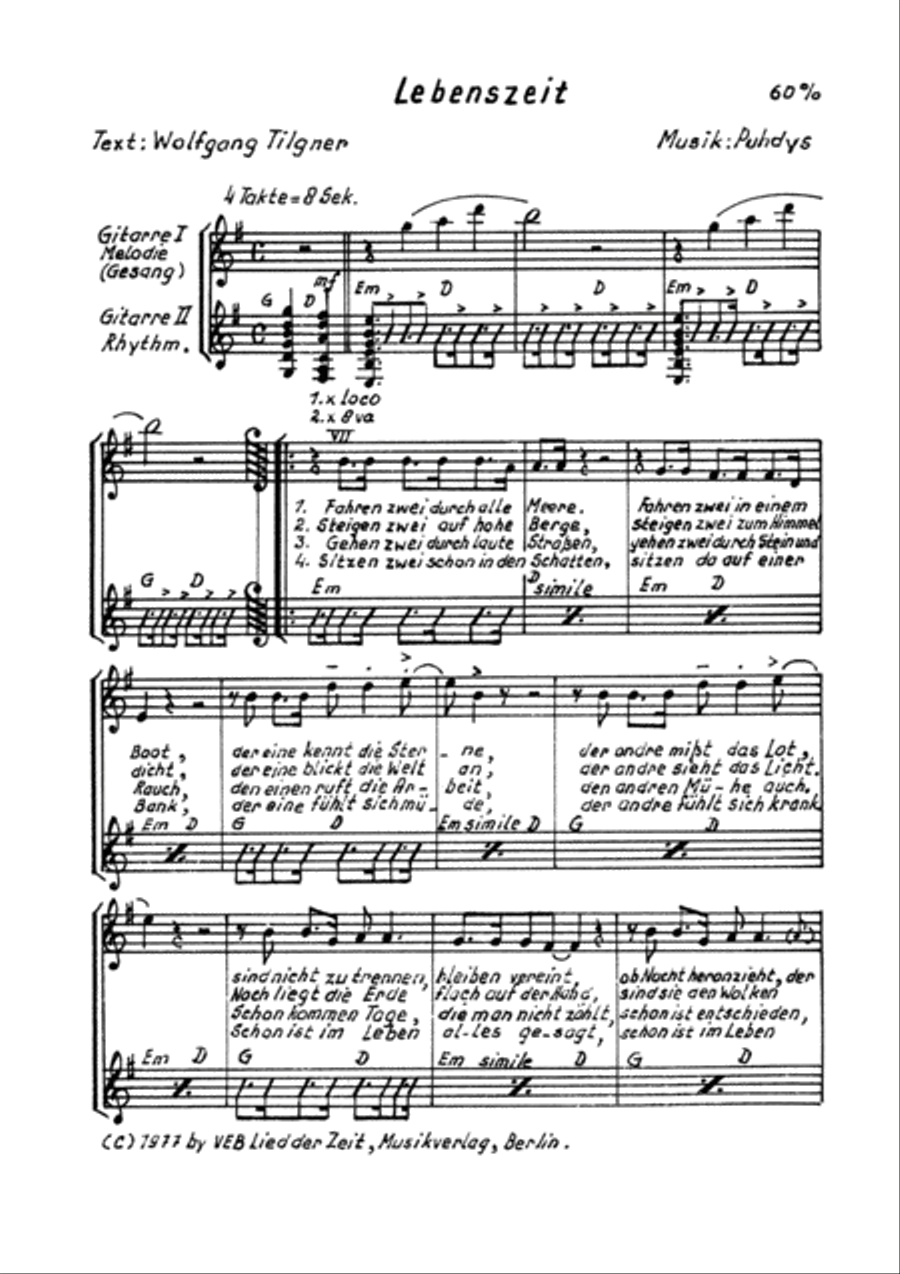 Lebenszeit Lebenszeit Bass Guitar scores gallery preview page 4