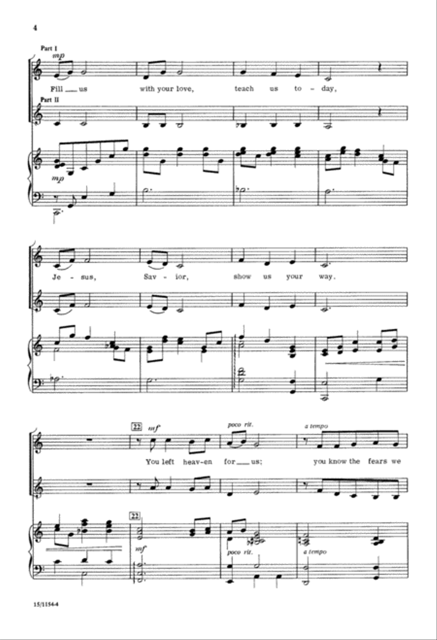 Jesus Savior Jesus Savior 2-Part scores gallery preview page 4