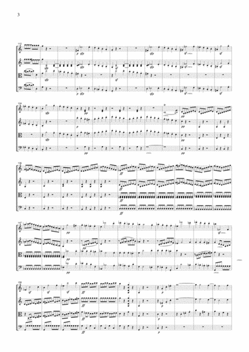 Beethoven Prometheus Overture, for string quartet, CB005 image number null