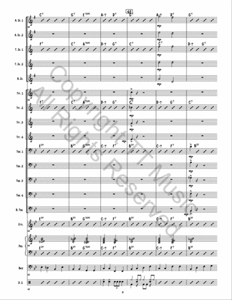 Airport Blues Airport Blues Jazz Ensemble scores gallery preview page 10