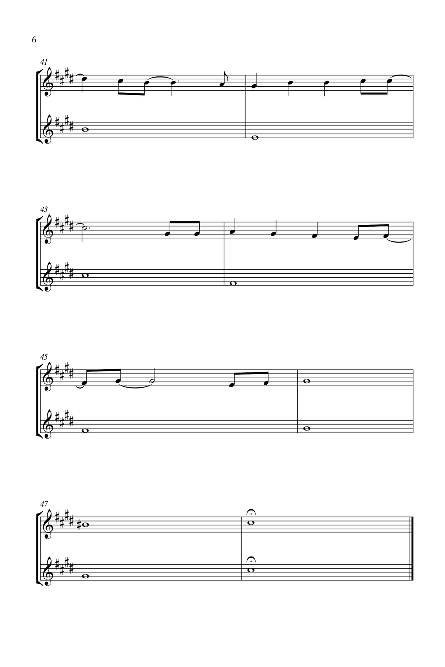 Mary, Did You Know? Clarinet Duet scores gallery preview page 6