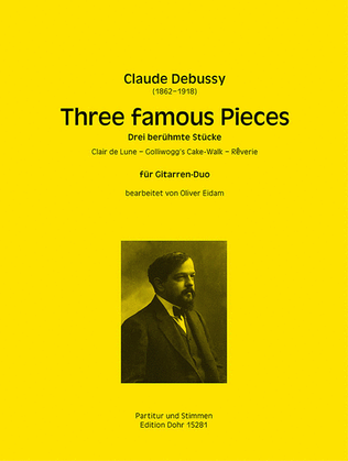Book cover for Drei berühmte Stücke (für Gitarren-Duo)
