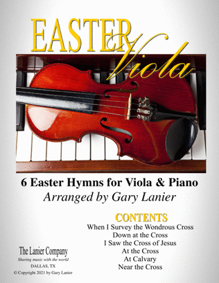 EASTER Viola (6 Easter hymns for Viola & Piano with Score/Parts)