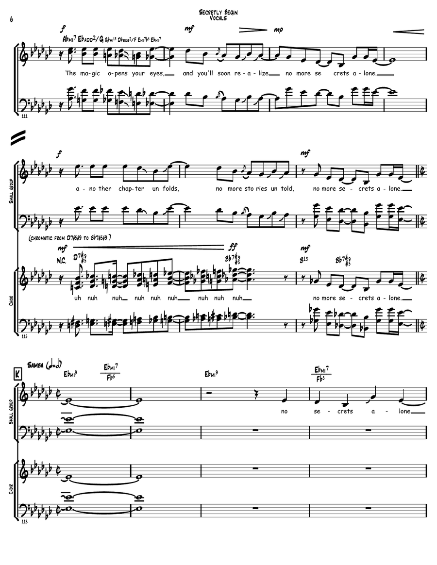 So May It Secretly Begin Choir scores gallery preview page 6