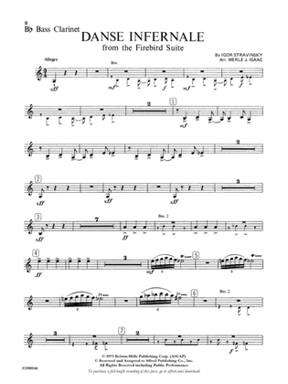 Danse Infernale: B-flat Bass Clarinet