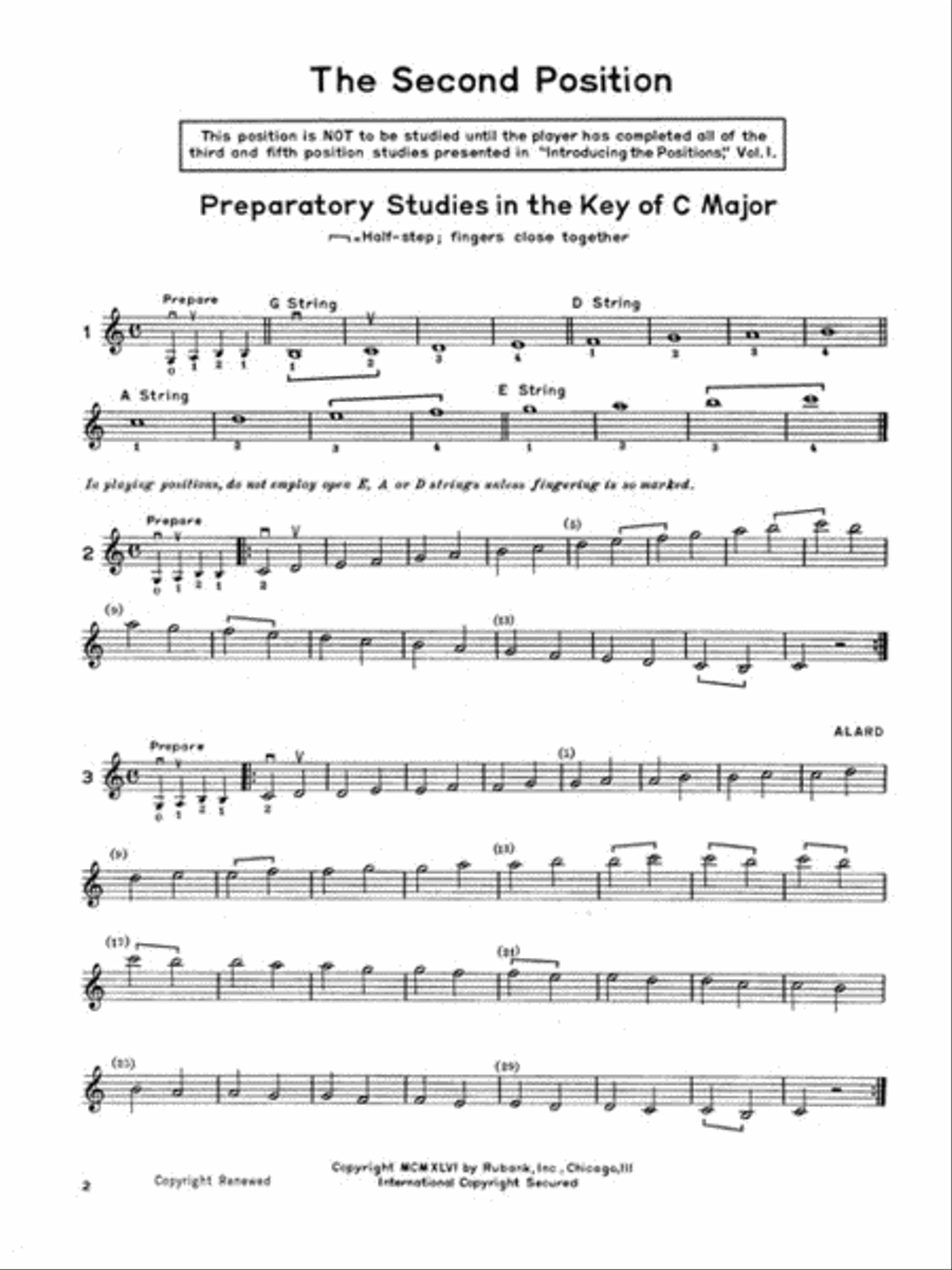 Introducing The Positions, Volume 2 - Violin String Methods scores gallery preview page 3