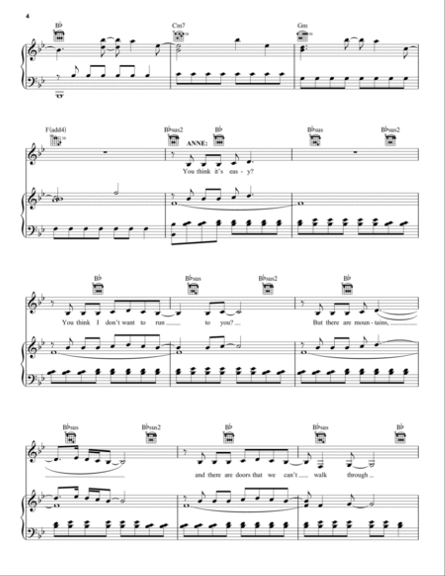 Rewrite The Stars (from The Greatest Showman) Piano, Vocal, Guitar scores gallery preview page 4