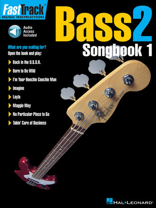 Book cover for FastTrack Bass Songbook 1 – Level 2