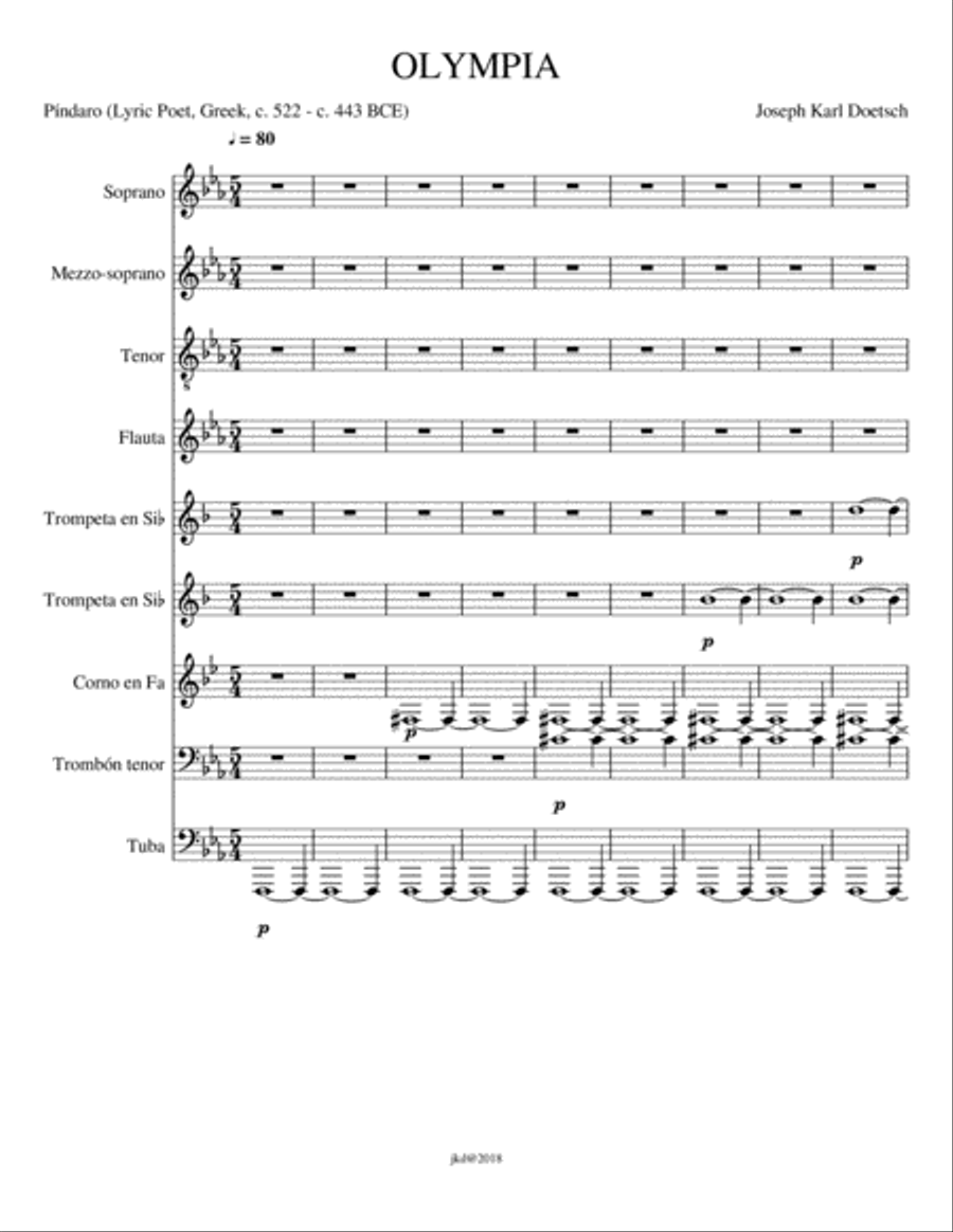 OLYMPIA Brass Ensemble scores gallery preview page 1
