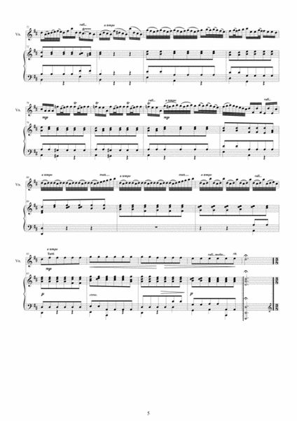 Vivaldi - Violin Concerto No.9 Op.3 in D major RV 230 for Violin and Piano image number null