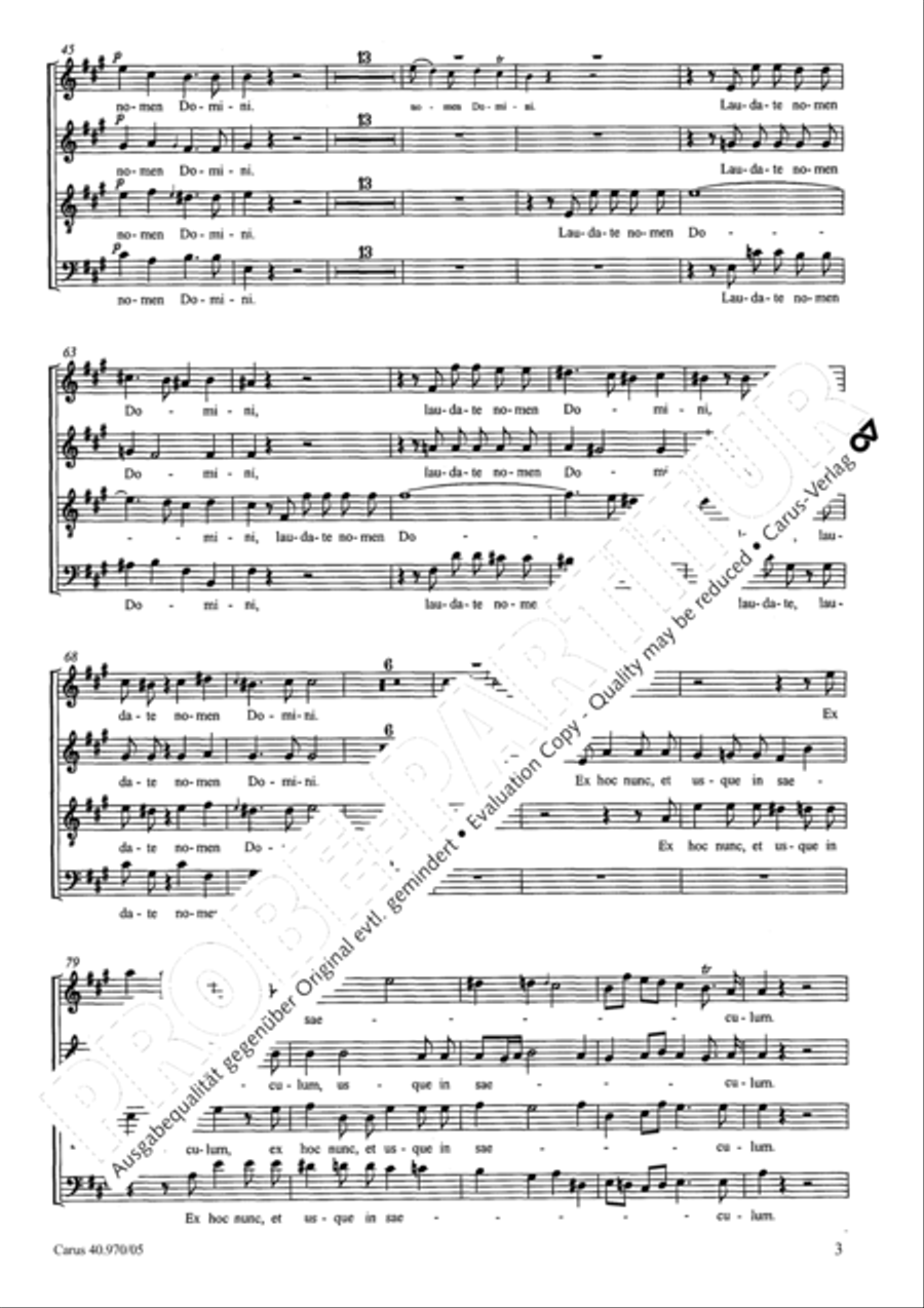 Laudate pueri SSA scores gallery preview page 4