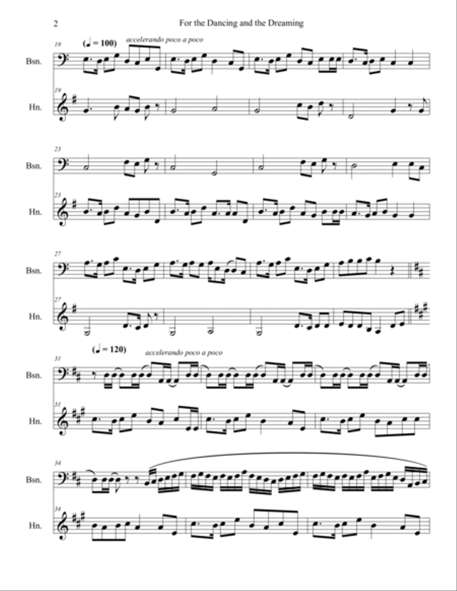 For The Dancing And The Dreaming Woodwind Duet scores gallery preview page 2