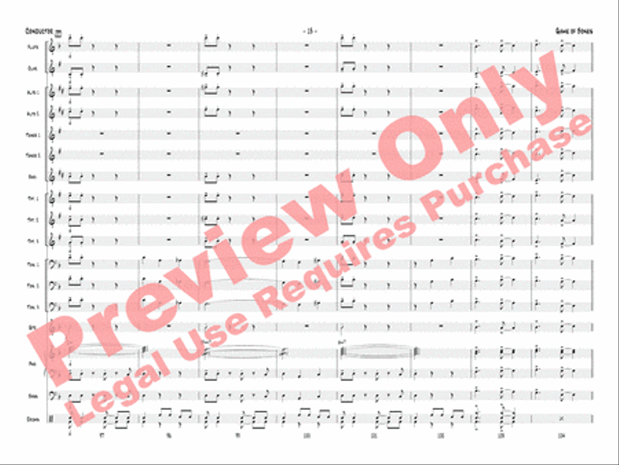 Game of Bones Game of Bones Jazz Ensemble scores gallery preview page 16