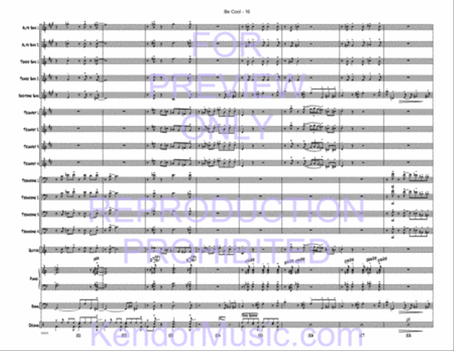 Be Cool Jazz Ensemble scores gallery preview page 18