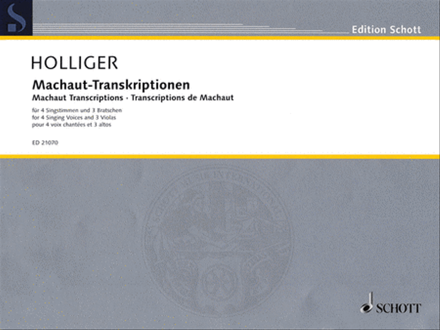 Machaut Transcriptions Machaut Transcriptions Voice scores gallery preview page 1