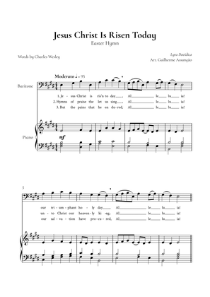 Jesus Christ is Risen Today (Baritone, Piano) - in E Major