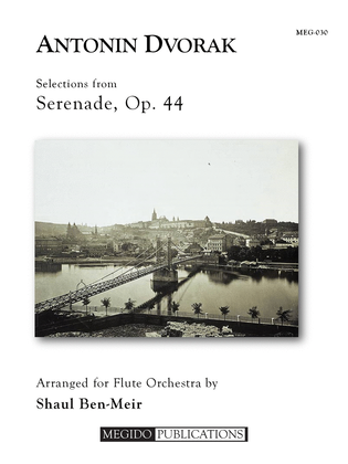Book cover for Selections from Serenade, Op. 44 for Flute Orchestra