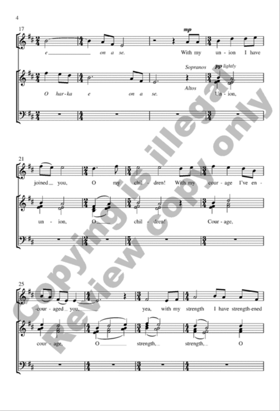 With My Blessing I Have Blessed You Divisi scores gallery preview page 4