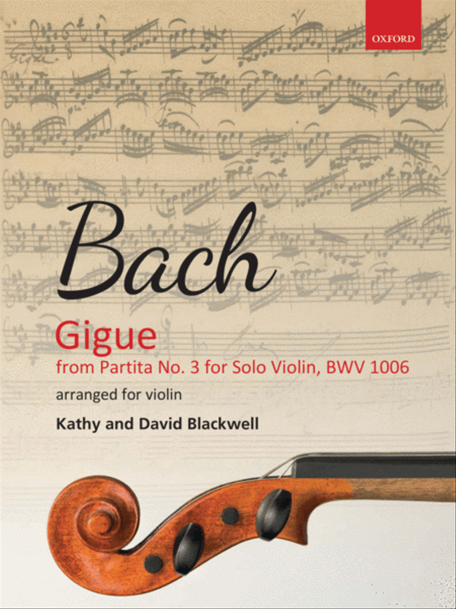 Gigue from Partita No. 3 Violin Solo scores gallery preview page 1
