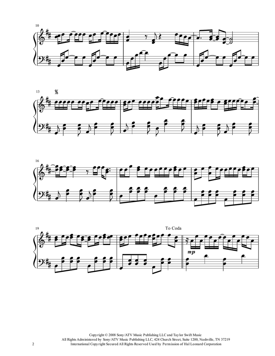 Love Story Harp scores gallery preview page 2